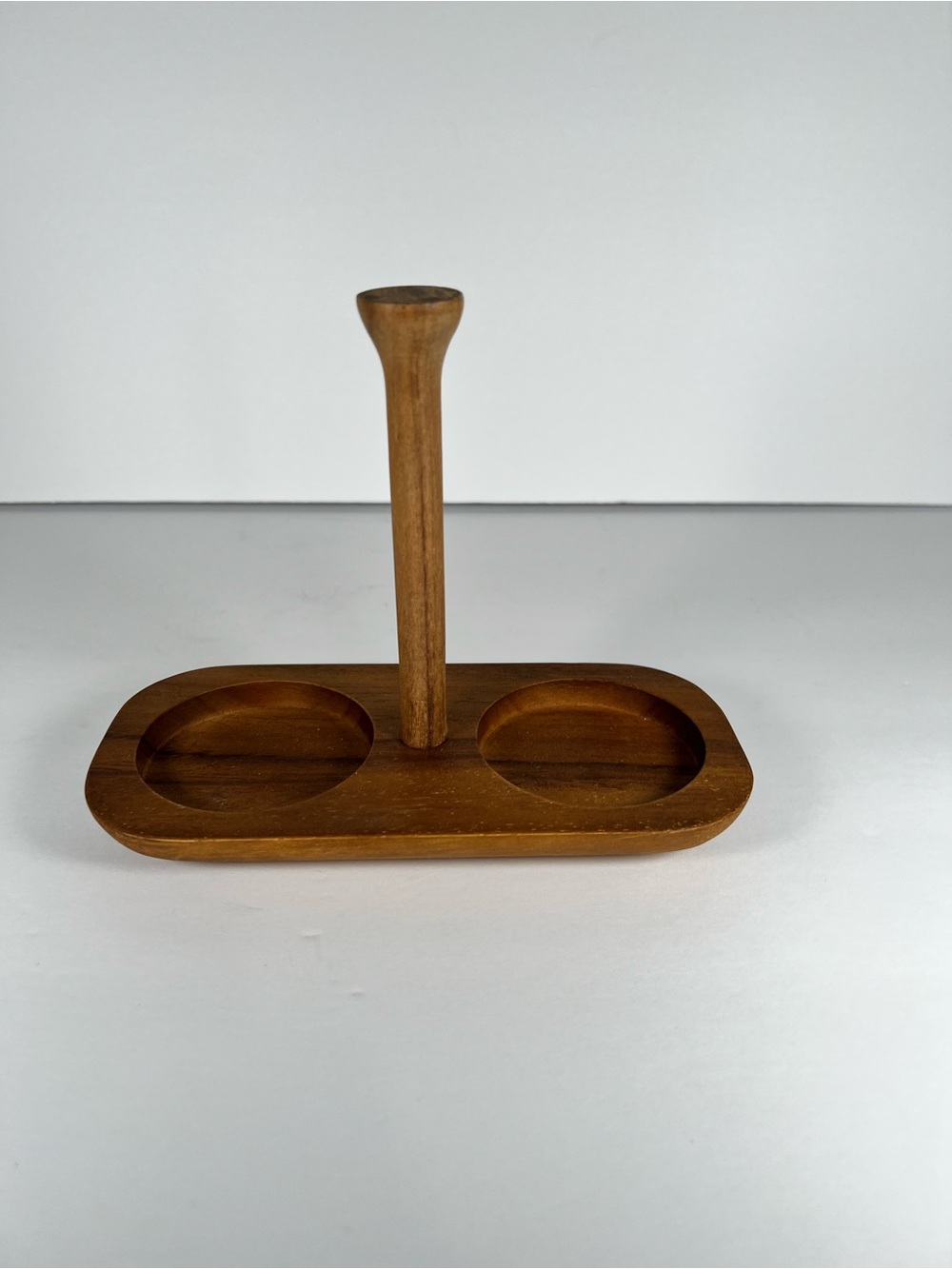 Be Home Acacia Wood Condiment Caddy Tray Handle Serveware Base Only Replacement
